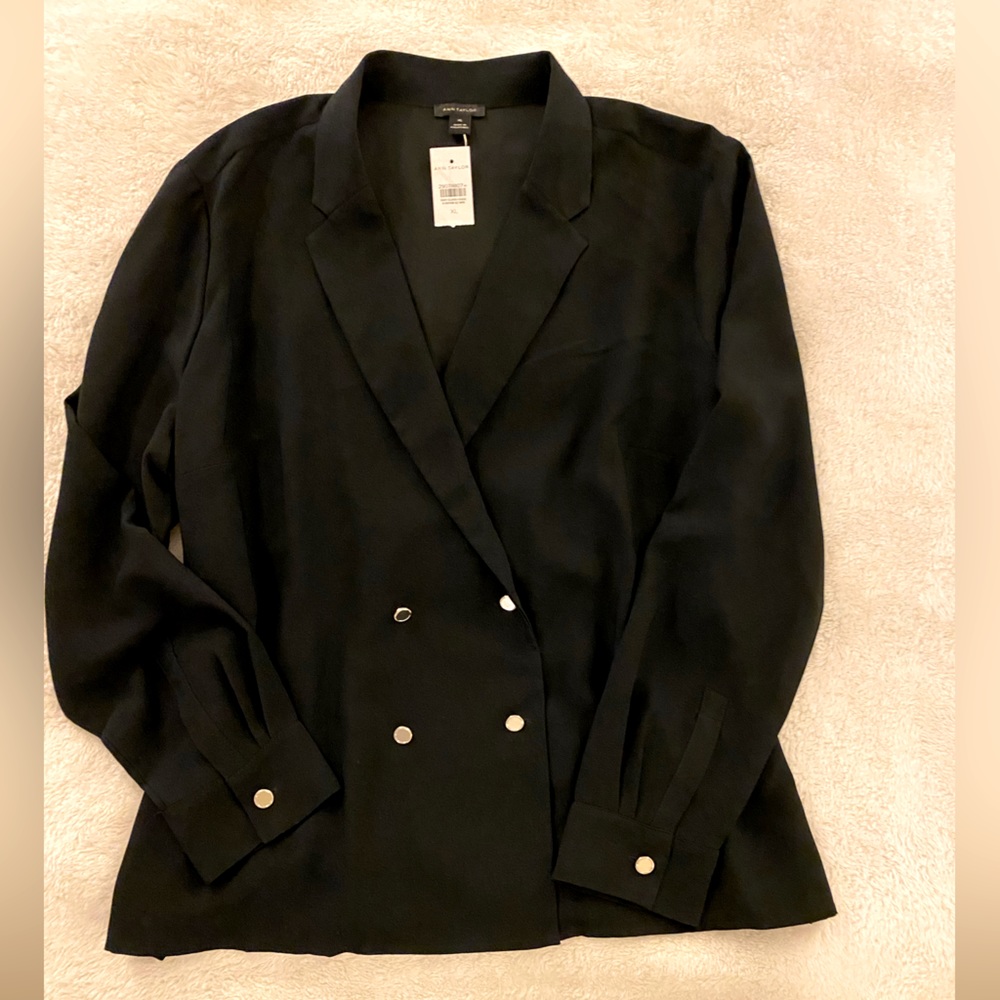 Ann Taylor Blouse-Black (XL)